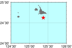 宮古島南(706)の海域範囲の図
