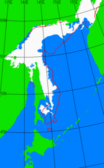 4月20日の海氷分布図