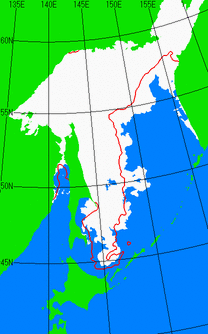 4月10日の海氷分布図