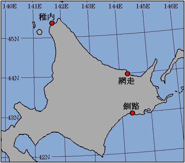 沿岸海氷観測地点