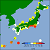 日本沿岸の月平均潮位の変動のイメージ