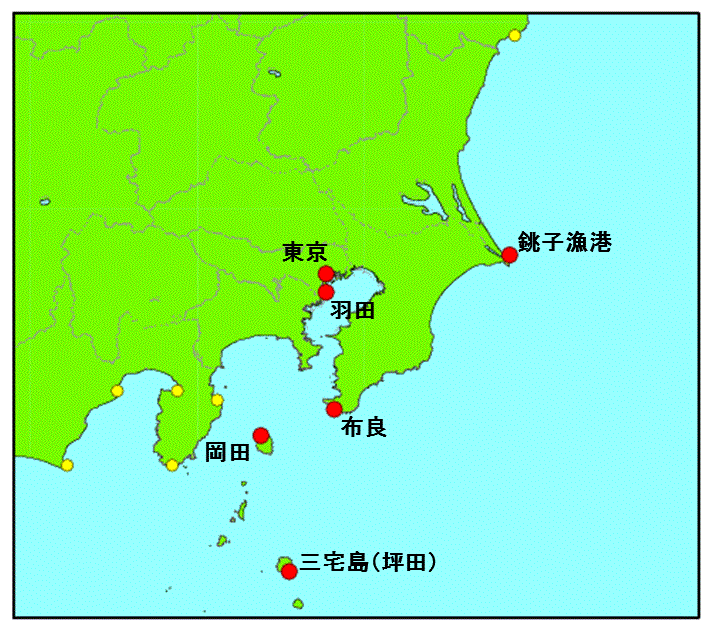 気象庁 潮汐 海面水位のデータ 歴史的潮位資料 関東地方 伊豆諸島