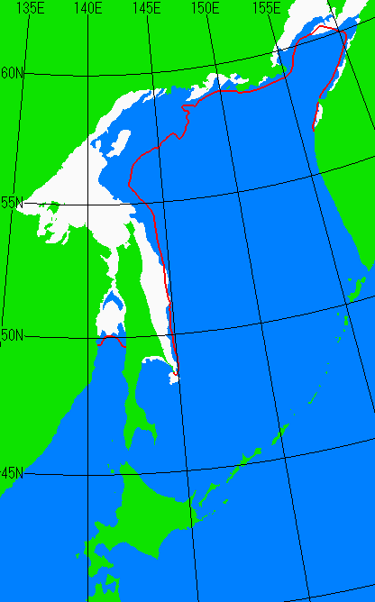 12月20日の海氷分布図