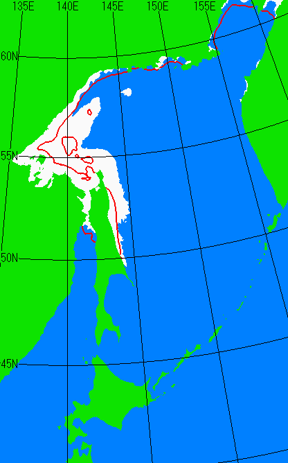 12月5日の海氷分布図