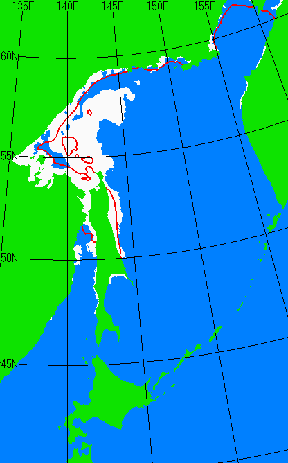 12月5日の海氷分布図