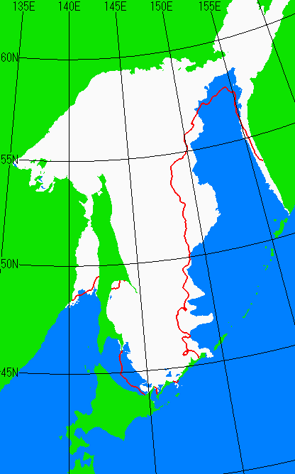 3月20日の海氷分布図