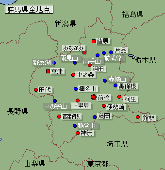 地点選択用群馬県地図