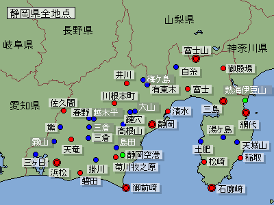 地点選択用静岡県地図