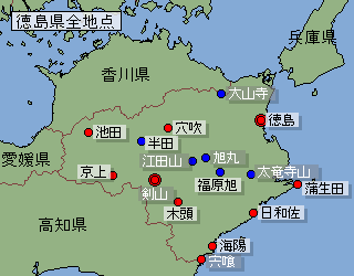 地点選択用徳島県地図
