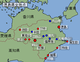 地点選択用徳島県地図