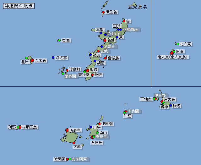 地点選択用沖縄県地図