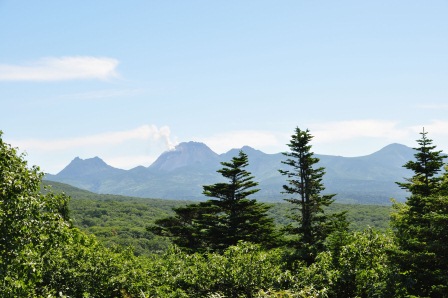 択捉焼山写真