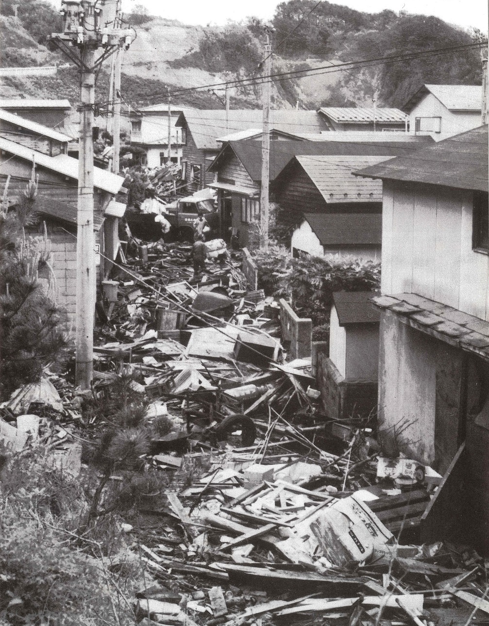 津波被害写真（北羽新報社）