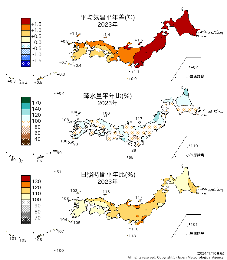 年ＴＲＳ分布図