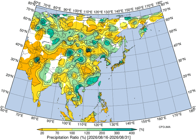 地域別天候図