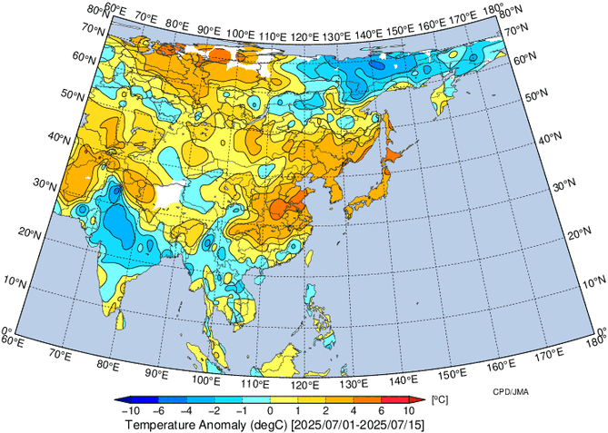 地域別天候図