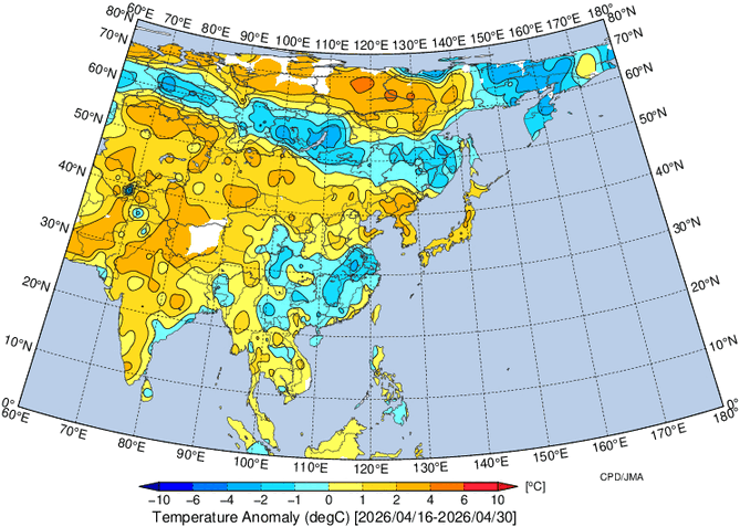地域別天候図