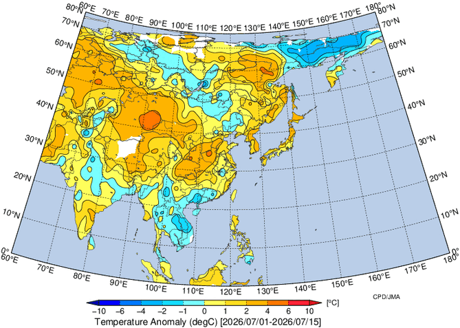 地域別天候図