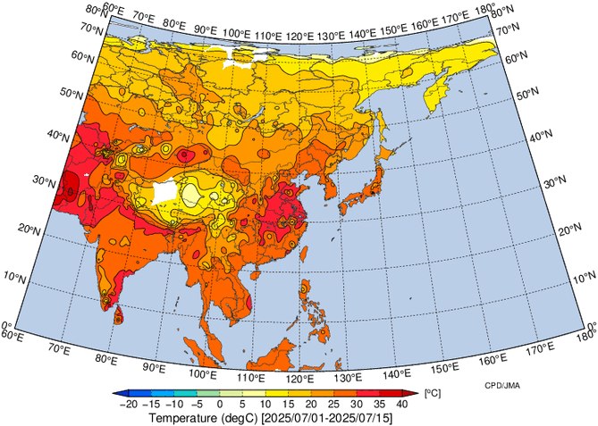 地域別天候図