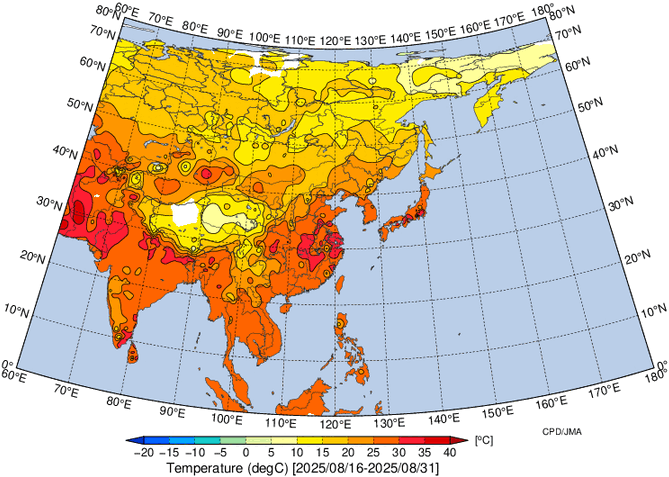 地域別天候図