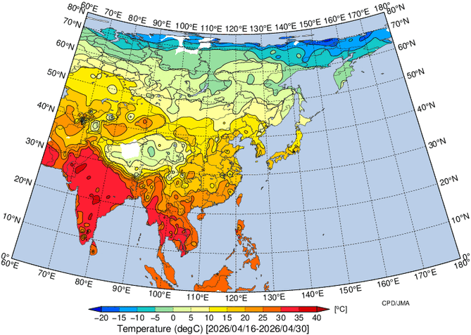 地域別天候図