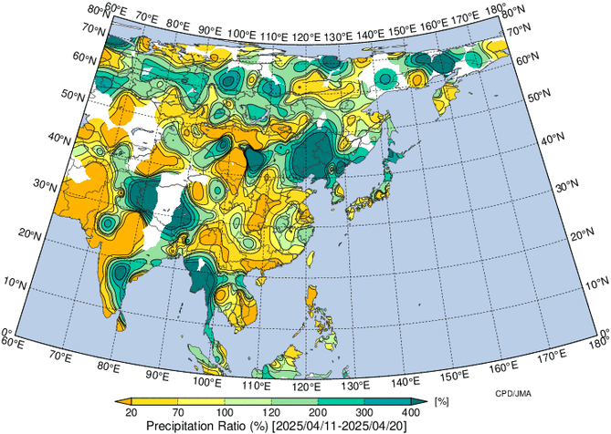 地域別天候図