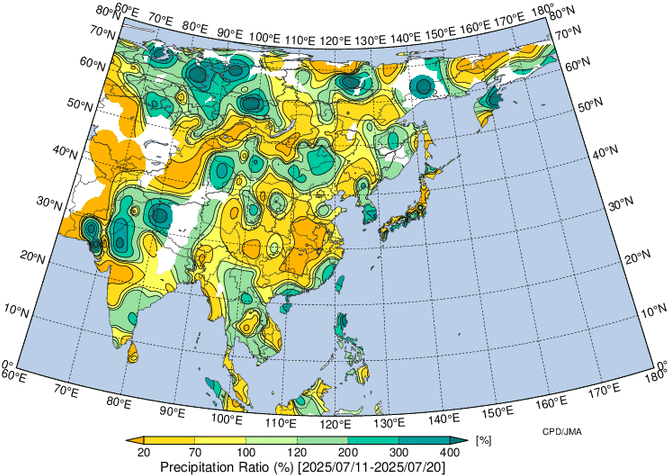 地域別天候図