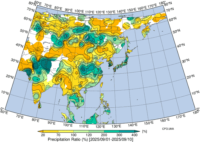 地域別天候図