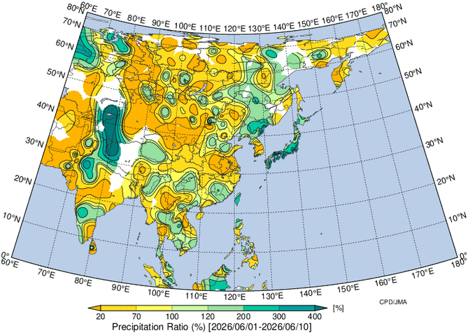地域別天候図