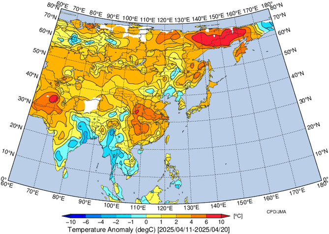 地域別天候図