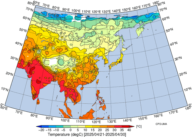 地域別天候図