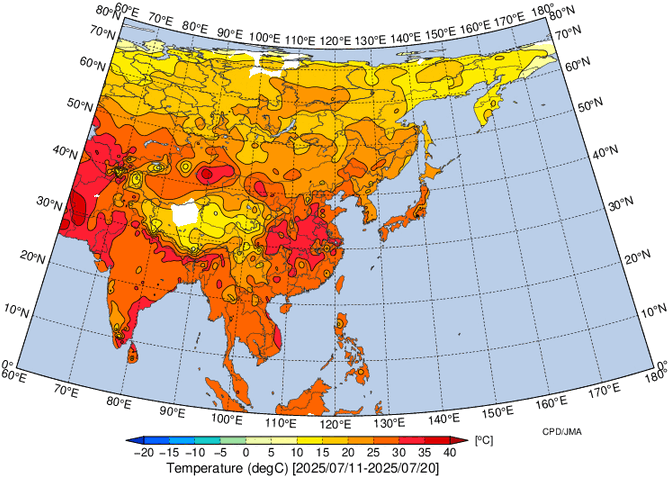 地域別天候図