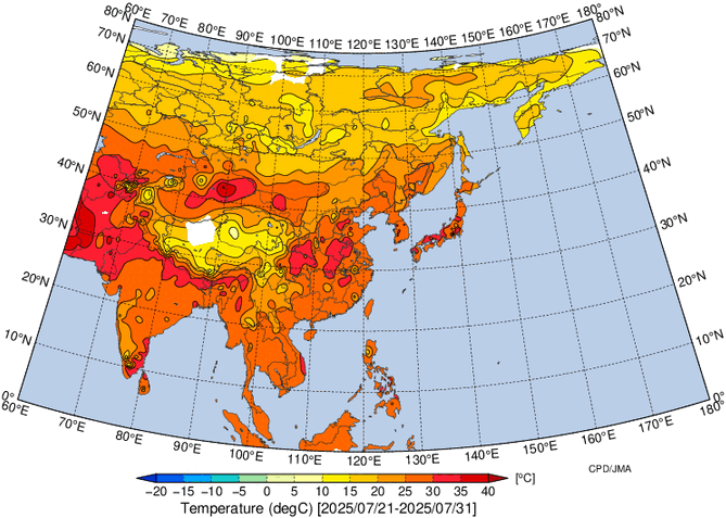 地域別天候図