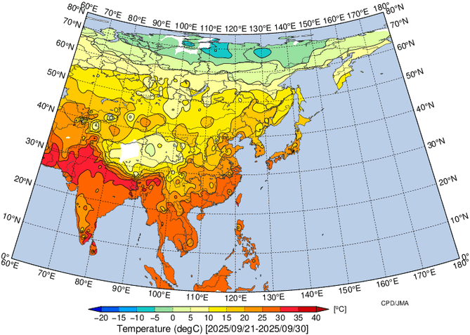 地域別天候図