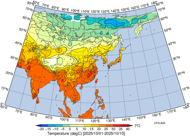 地域別天候図