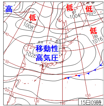 秋の天気図