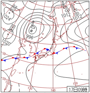 2012年10月20日の天気図