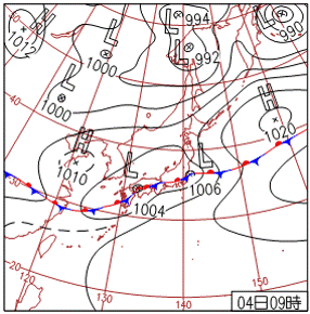 2012年7月31日の天気図
