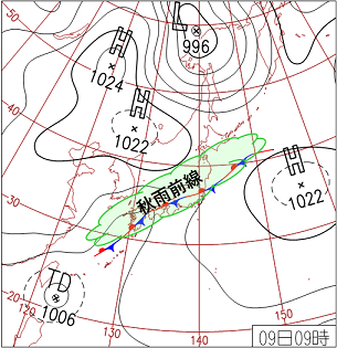 秋の天気図
