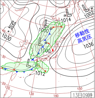 春の天気図