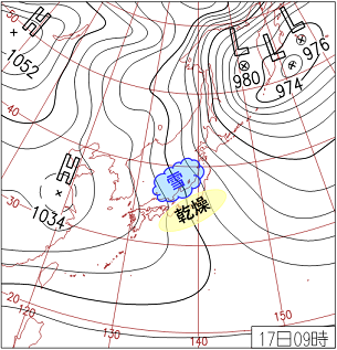 冬の天気図