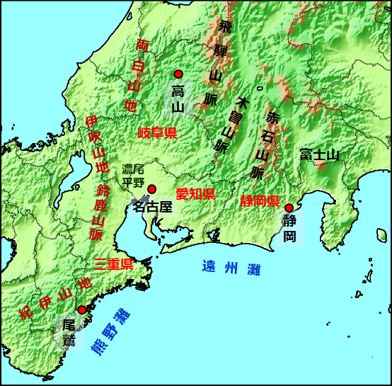 東海地方の天候の特徴