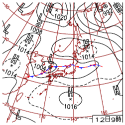Weather chart at 00UTC, 12 September 2010