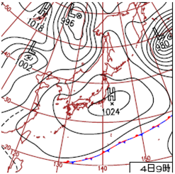 Weather chart at 00UTC, 4 May 2006