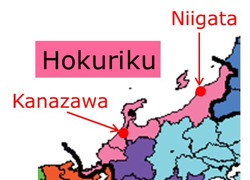 Location of Niigata City