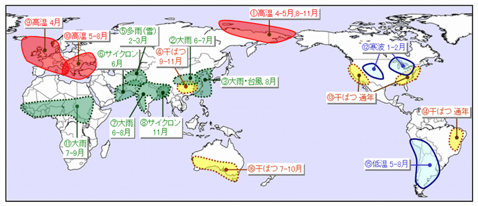 天候の特徴気象災害