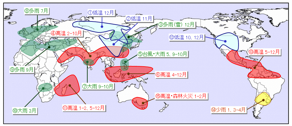 天候の特徴気象災害