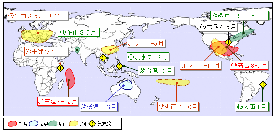 天候の特徴気象災害