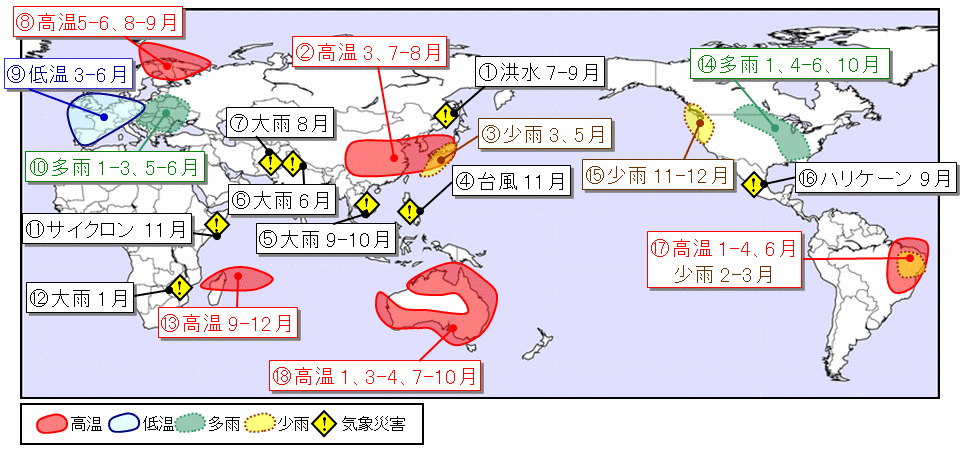天候の特徴気象災害