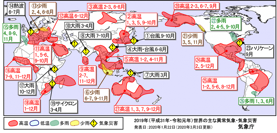 天候の特徴気象災害